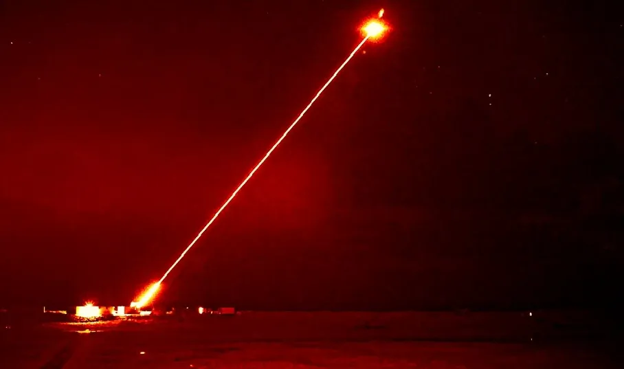 A DragonFire laser test-fired in the Hebrides Range in Scotland, January 2024
