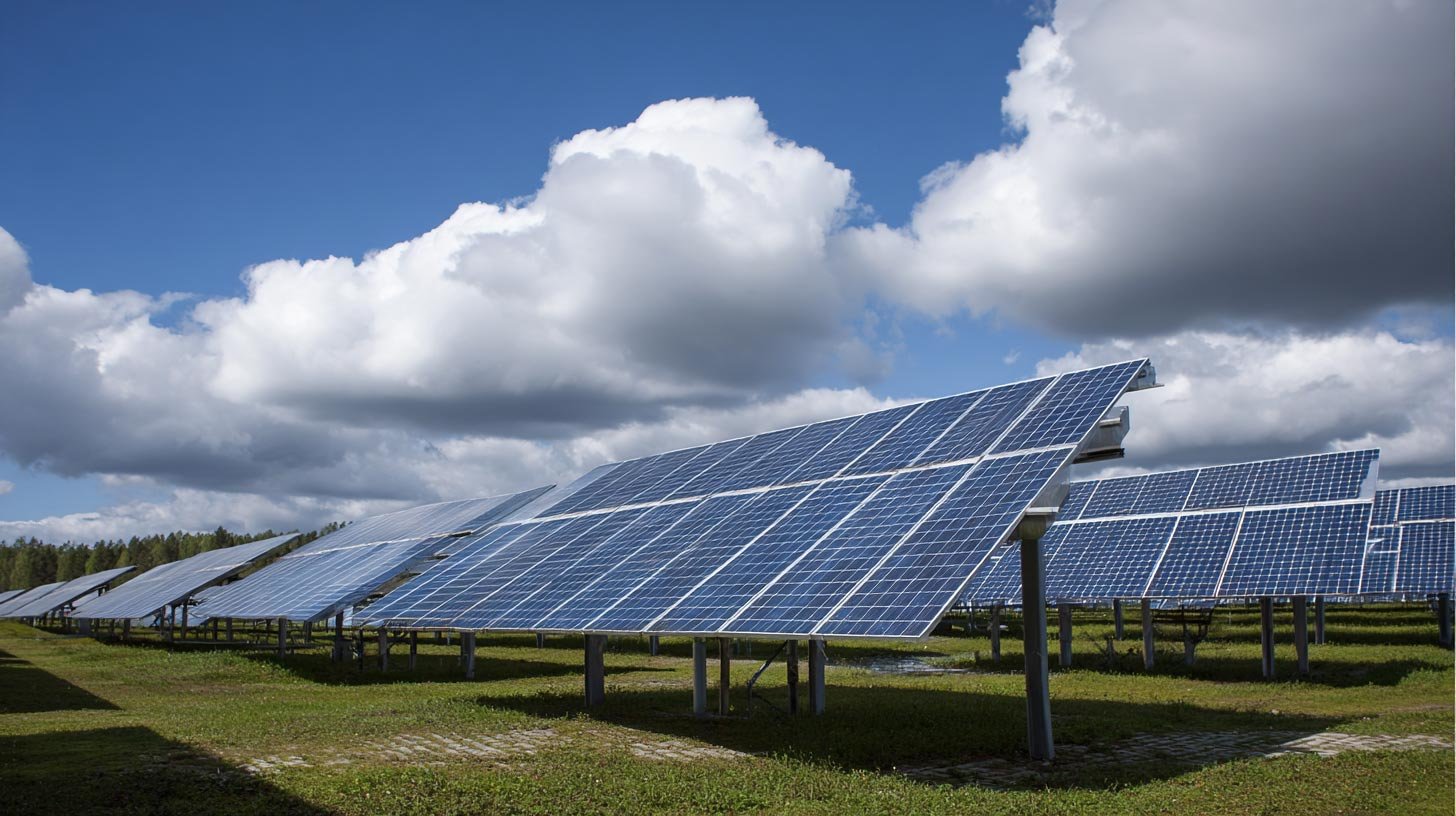 solar panels farm