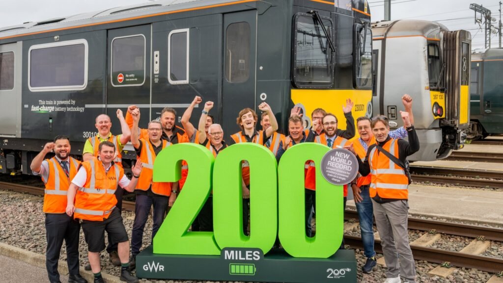 Record Breaking bettery train