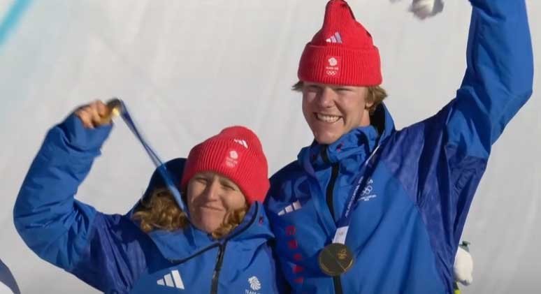 Charlotte Bankes and Bolton-born Huw Nightingale celebrate gold