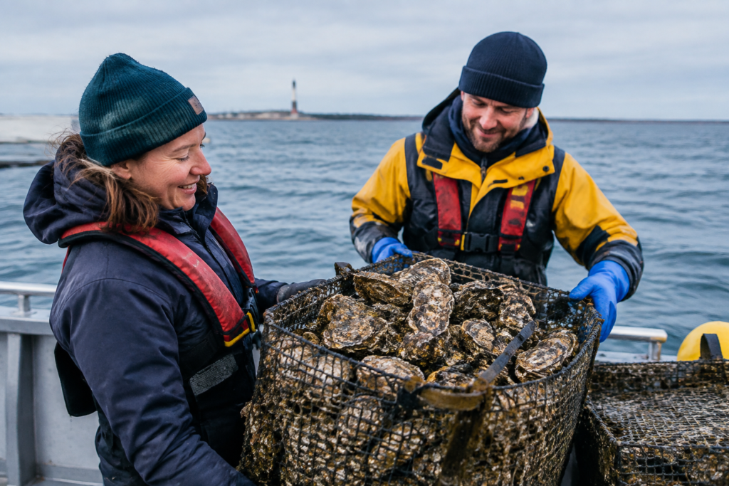 North Sea oyster reefs are thriving off the North East coast