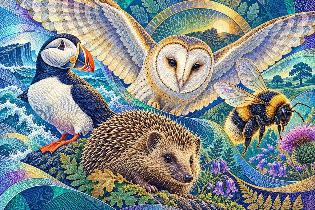 wildlife on the new British bank notes