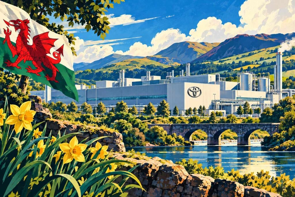 Welsh-Green-Manufacturing-Valley toyota carbon neutral factory in wales