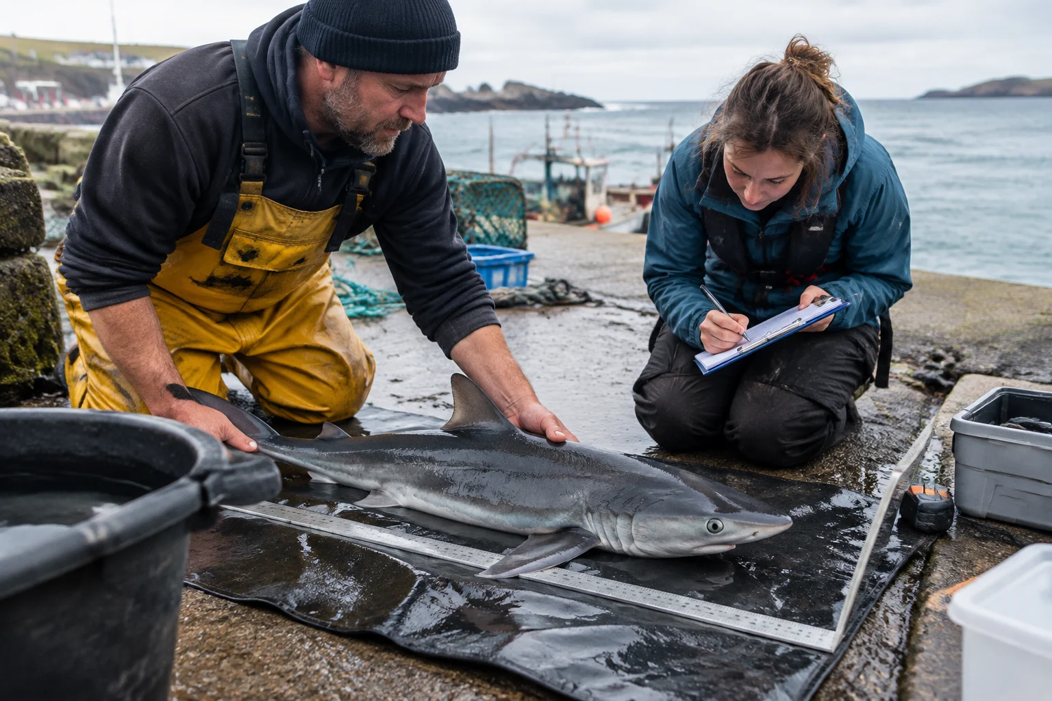 Anglers and scientists team up to track Britain’s little-known sharks