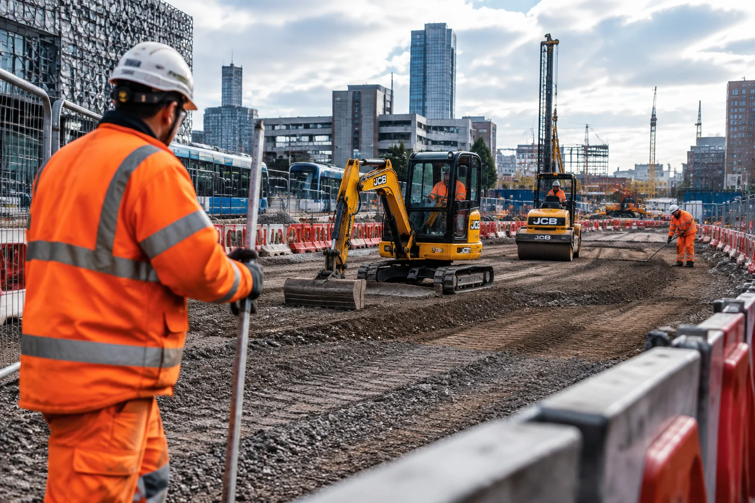 Birmingham tram extension reaches HS2 site as final link takes shape