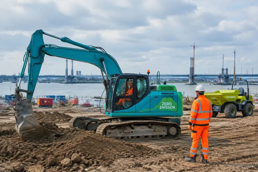 Lower Thames Crossing’s diesel-free fleet passes 30 machines Lower Thames Crossing’s diesel-free fleet passes 30 machines