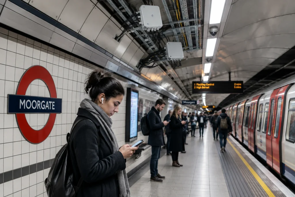 Mobile signal now reaches 70% of London Underground stations