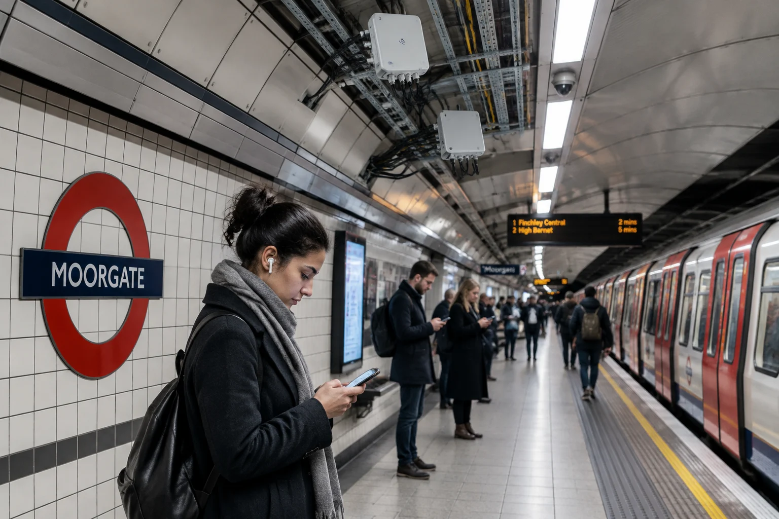 Mobile signal now reaches 70% of London Underground stations