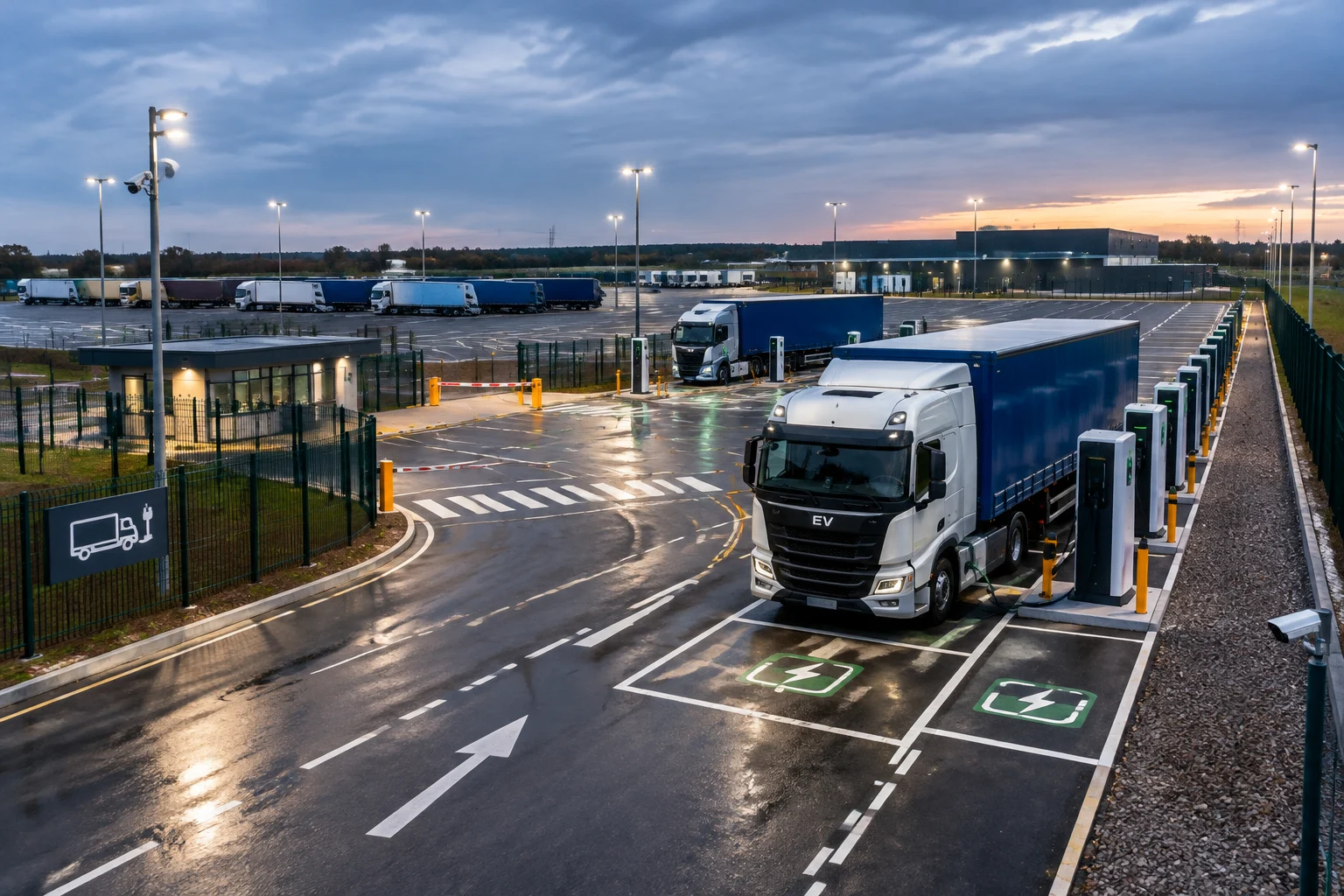 New Leicestershire truck hub tackles parking and charging gap