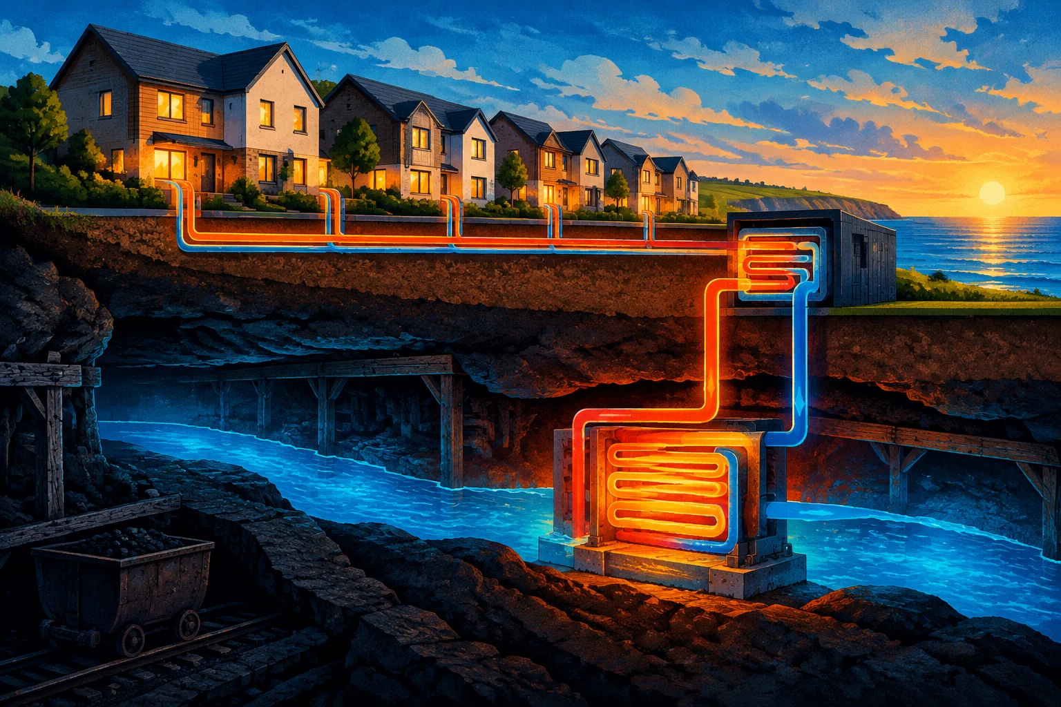Seaham homes begin heating up with warmth from former coal mines